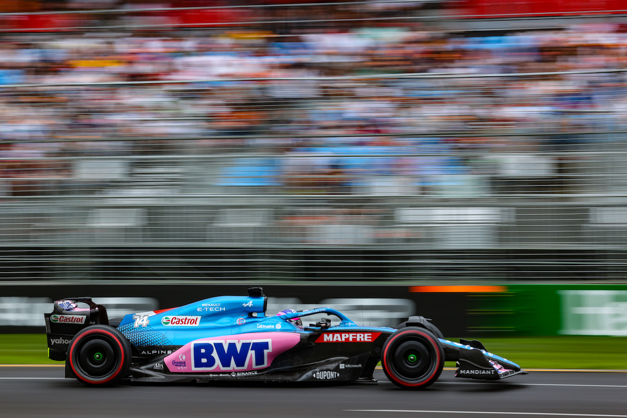 GP AUSTRALIA, Fernando Alonso (ESP), Alpine F1 Team 
09.04.2022. Formula 1 World Championship, Rd 3, Australian Grand Prix, Albert Park, Melbourne, Australia, Qualifiche Day.
- www.xpbimages.com, EMail: requests@xpbimages.com ¬© Copyright: Charniaux / XPB Images