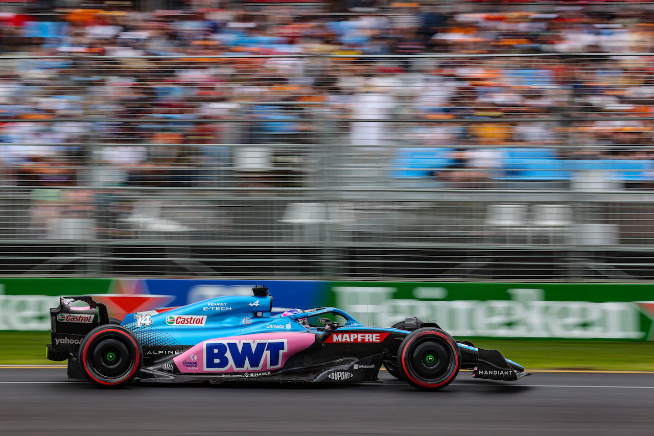 GP AUSTRALIA, Fernando Alonso (ESP), Alpine F1 Team 
09.04.2022. Formula 1 World Championship, Rd 3, Australian Grand Prix, Albert Park, Melbourne, Australia, Qualifiche Day.
- www.xpbimages.com, EMail: requests@xpbimages.com ¬© Copyright: Charniaux / XPB Images