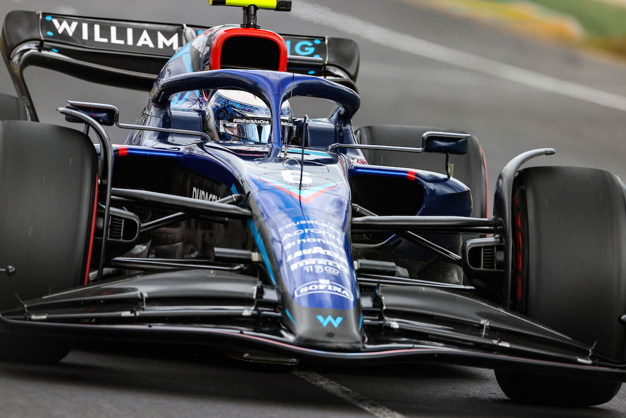 GP AUSTRALIA, Nicholas Latifi (CDN), Williams Racing 
09.04.2022. Formula 1 World Championship, Rd 3, Australian Grand Prix, Albert Park, Melbourne, Australia, Qualifiche Day.
- www.xpbimages.com, EMail: requests@xpbimages.com ¬© Copyright: Charniaux / XPB Images