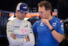 GP AUSTRALIA, Esteban Ocon (FRA), Alpine F1 Team e Laurent Rossi (FR), Alpine General Director 
09.04.2022. Formula 1 World Championship, Rd 3, Australian Grand Prix, Albert Park, Melbourne, Australia, Qualifiche Day.
- www.xpbimages.com, EMail: requests@xpbimages.com © Copyright: Charniaux / XPB Images