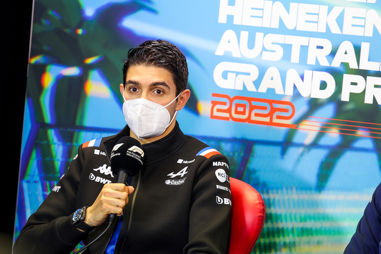 GP AUSTRALIA, Esteban Ocon (FRA) Alpine F1 Team in the FIA Press Conference.
08.04.2022. Formula 1 World Championship, Rd 3, Australian Grand Prix, Albert Park, Melbourne, Australia, Practice Day.
- www.xpbimages.com, EMail: requests@xpbimages.com © Copyright: XPB Images