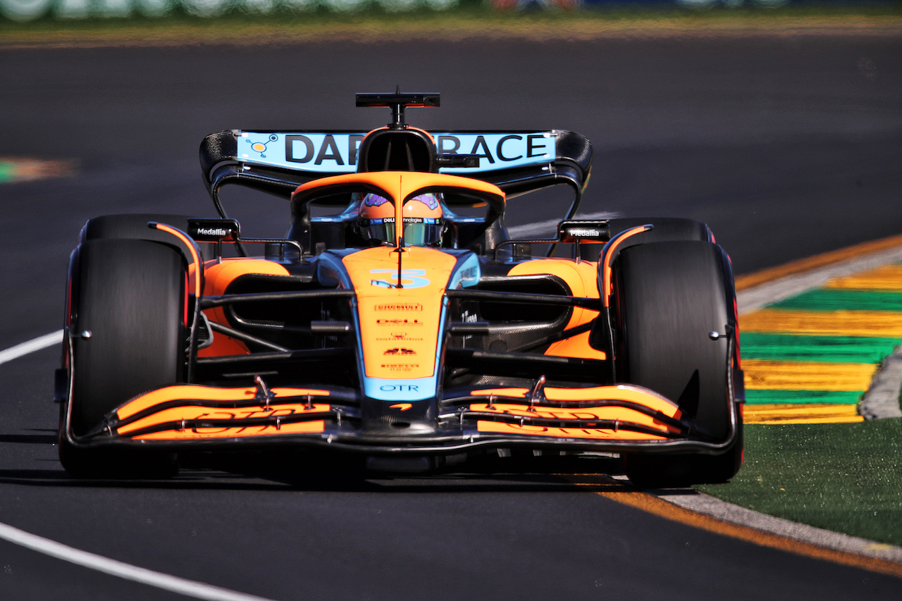 GP AUSTRALIA, Daniel Ricciardo (AUS) McLaren MCL36.
08.04.2022. Formula 1 World Championship, Rd 3, Australian Grand Prix, Albert Park, Melbourne, Australia, Practice Day.
 - www.xpbimages.com, EMail: requests@xpbimages.com © Copyright: Coates / XPB Images