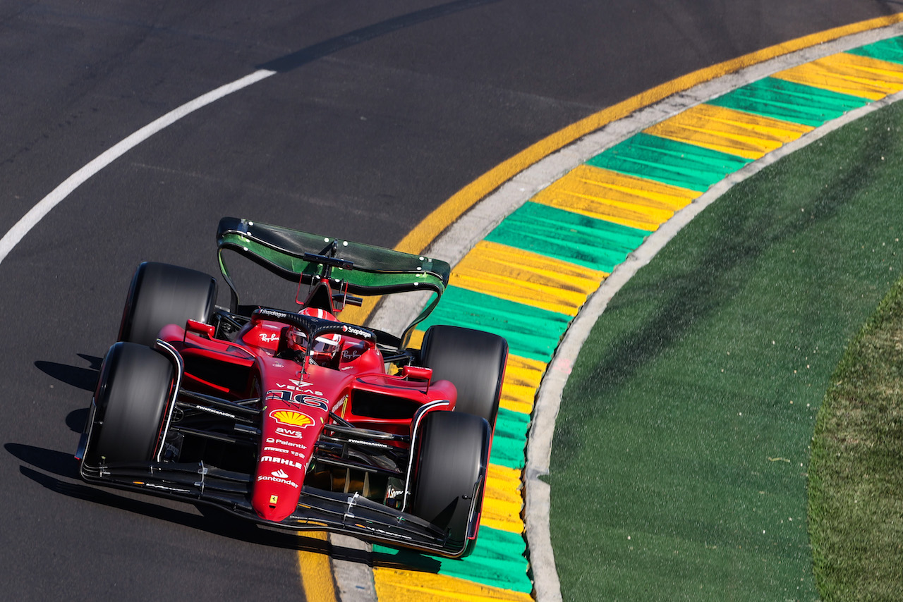 GP AUSTRALIA, Charles Leclerc (FRA), Ferrari 
08.04.2022. Formula 1 World Championship, Rd 3, Australian Grand Prix, Albert Park, Melbourne, Australia, Practice Day.
- www.xpbimages.com, EMail: requests@xpbimages.com ¬© Copyright: Charniaux / XPB Images