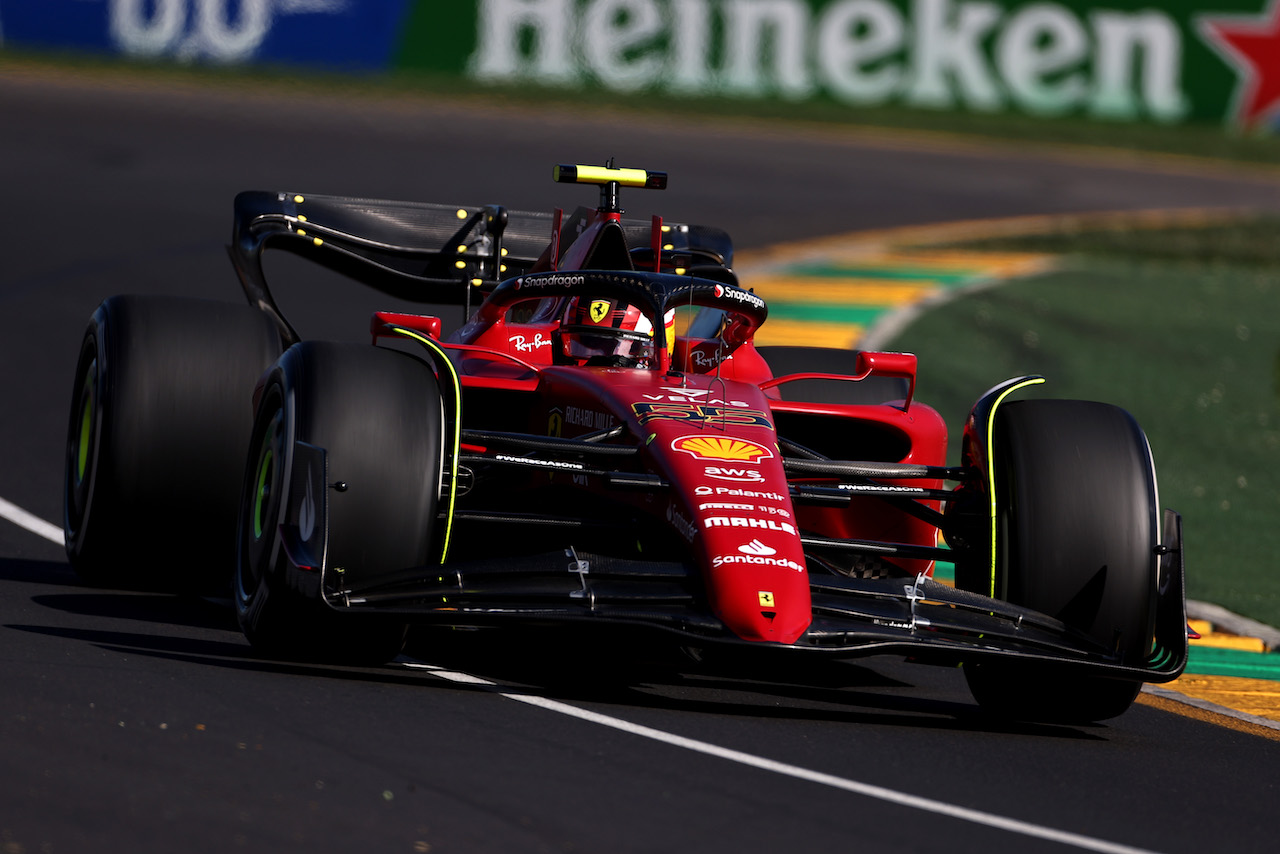 GP AUSTRALIA, Carlos Sainz Jr (ESP), Ferrari 
08.04.2022. Formula 1 World Championship, Rd 3, Australian Grand Prix, Albert Park, Melbourne, Australia, Practice Day.
- www.xpbimages.com, EMail: requests@xpbimages.com © Copyright: Charniaux / XPB Images