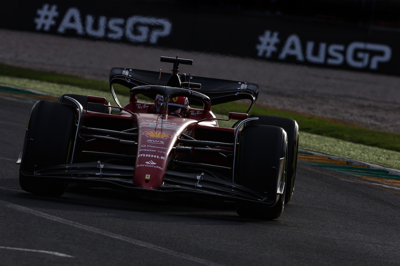GP AUSTRALIA, Charles Leclerc (FRA), Ferrari 
08.04.2022. Formula 1 World Championship, Rd 3, Australian Grand Prix, Albert Park, Melbourne, Australia, Practice Day.
- www.xpbimages.com, EMail: requests@xpbimages.com ¬© Copyright: Charniaux / XPB Images