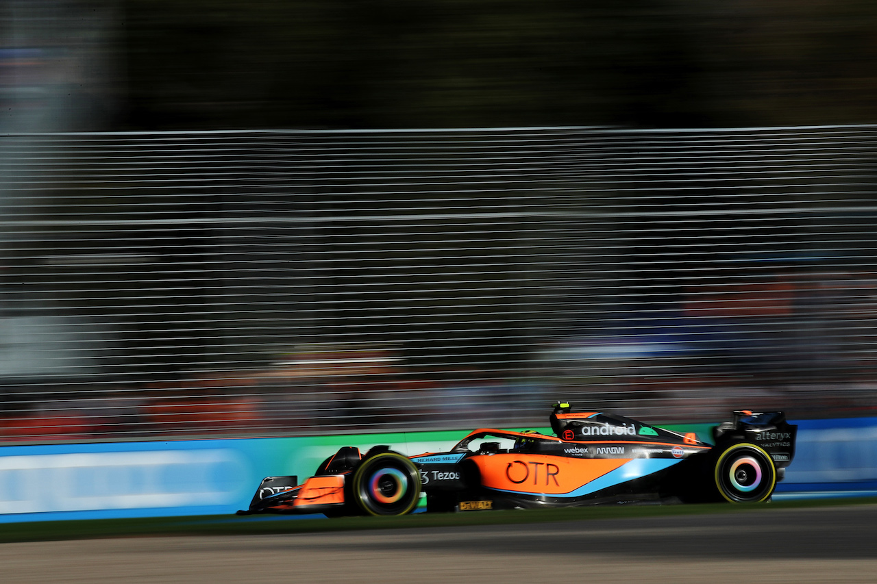 GP AUSTRALIA, Lando Norris (GBR) McLaren MCL36.
08.04.2022. Formula 1 World Championship, Rd 3, Australian Grand Prix, Albert Park, Melbourne, Australia, Practice Day.
 - www.xpbimages.com, EMail: requests@xpbimages.com © Copyright: Coates / XPB Images