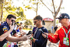 GP AUSTRALIA, Pierre Gasly (FRA) AlphaTauri with fans.
08.04.2022. Formula 1 World Championship, Rd 3, Australian Grand Prix, Albert Park, Melbourne, Australia, Practice Day.
- www.xpbimages.com, EMail: requests@xpbimages.com © Copyright: Bearne / XPB Images