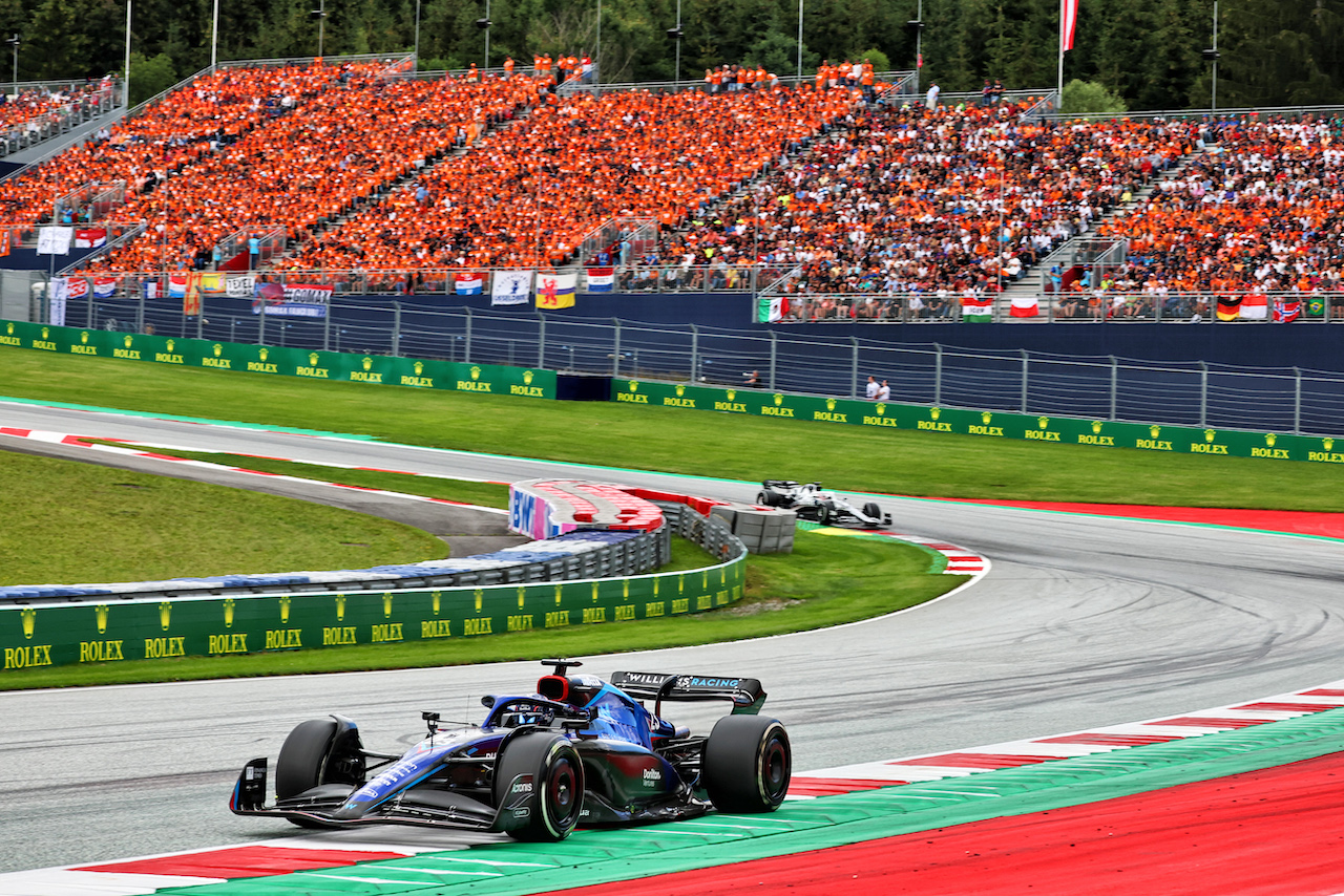 GP AUSTRIA, Alexander Albon (THA) Williams Racing FW44.
10.07.2022. Formula 1 World Championship, Rd 11, Austrian Grand Prix, Spielberg, Austria, Gara Day.
- www.xpbimages.com, EMail: requests@xpbimages.com © Copyright: Charniaux / XPB Images