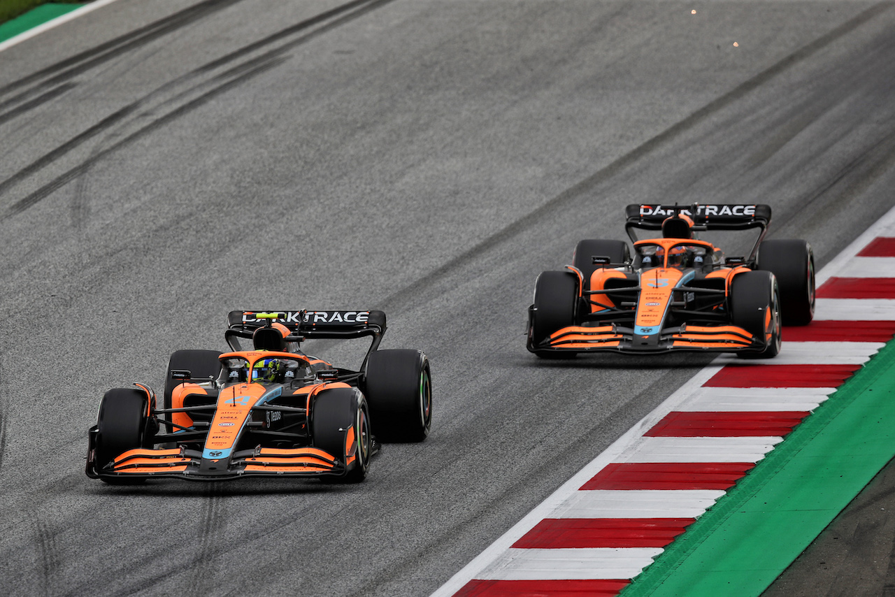 GP AUSTRIA, Lando Norris (GBR) McLaren MCL36.
10.07.2022. Formula 1 World Championship, Rd 11, Austrian Grand Prix, Spielberg, Austria, Gara Day.
 - www.xpbimages.com, EMail: requests@xpbimages.com © Copyright: Coates / XPB Images