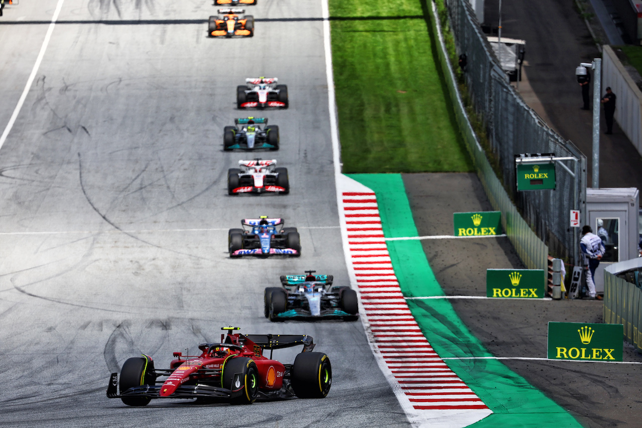 GP AUSTRIA, Carlos Sainz Jr (ESP) Ferrari F1-75.
10.07.2022. Formula 1 World Championship, Rd 11, Austrian Grand Prix, Spielberg, Austria, Gara Day.
- www.xpbimages.com, EMail: requests@xpbimages.com © Copyright: Batchelor / XPB Images