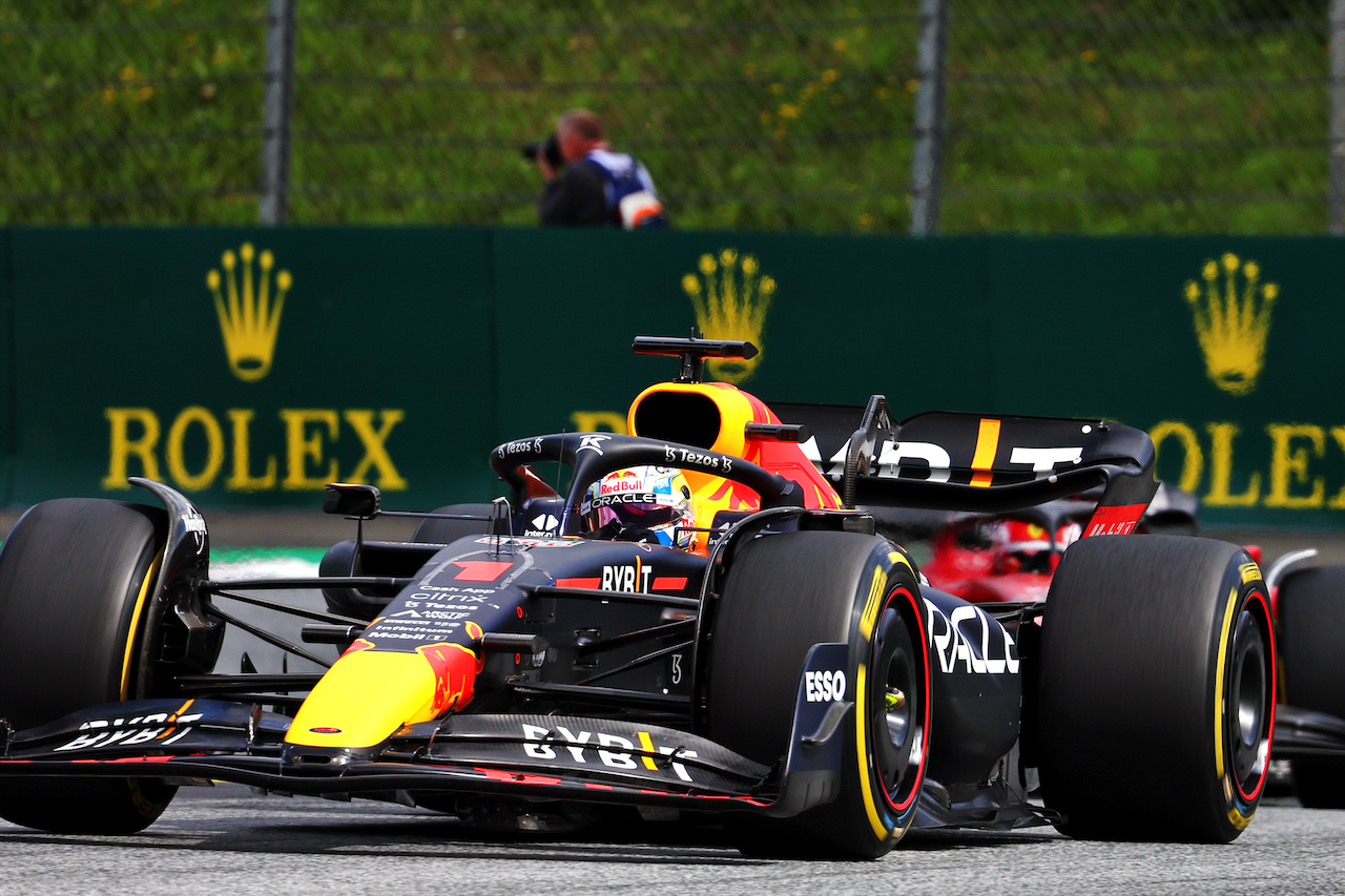 GP AUSTRIA, Max Verstappen (NLD) Red Bull Racing RB18.
10.07.2022. Formula 1 World Championship, Rd 11, Austrian Grand Prix, Spielberg, Austria, Gara Day.
- www.xpbimages.com, EMail: requests@xpbimages.com © Copyright: Batchelor / XPB Images