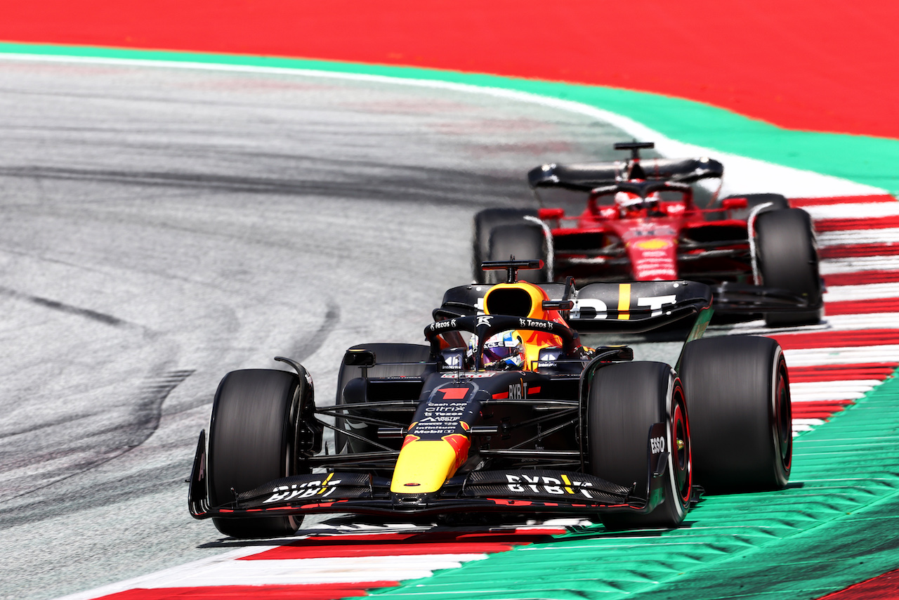 GP AUSTRIA, Max Verstappen (NLD) Red Bull Racing RB18.
10.07.2022. Formula 1 World Championship, Rd 11, Austrian Grand Prix, Spielberg, Austria, Gara Day.
- www.xpbimages.com, EMail: requests@xpbimages.com © Copyright: Charniaux / XPB Images