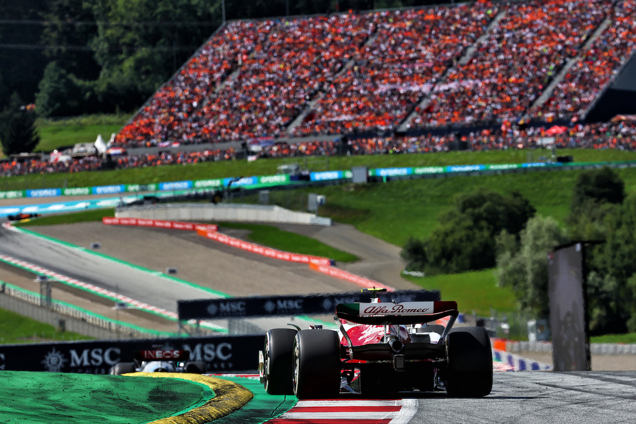GP AUSTRIA, Guanyu Zhou (CHN) Alfa Romeo F1 Team C42.
10.07.2022. Formula 1 World Championship, Rd 11, Austrian Grand Prix, Spielberg, Austria, Gara Day.
- www.xpbimages.com, EMail: requests@xpbimages.com © Copyright: Batchelor / XPB Images