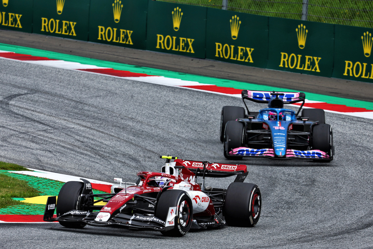 GP AUSTRIA, Guanyu Zhou (CHN) Alfa Romeo F1 Team C42.
10.07.2022. Formula 1 World Championship, Rd 11, Austrian Grand Prix, Spielberg, Austria, Gara Day.
- www.xpbimages.com, EMail: requests@xpbimages.com © Copyright: Batchelor / XPB Images