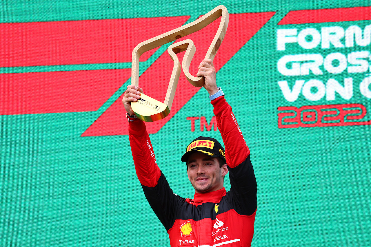 GP AUSTRIA, 1st place Charles Leclerc (MON) Ferrari F1-75.
10.07.2022. Formula 1 World Championship, Rd 11, Austrian Grand Prix, Spielberg, Austria, Gara Day.
- www.xpbimages.com, EMail: requests@xpbimages.com © Copyright: Batchelor / XPB Images