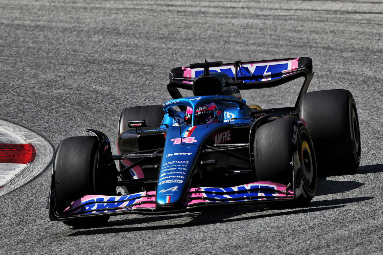 GP AUSTRIA, Fernando Alonso (ESP) Alpine F1 Team A522.
10.07.2022. Formula 1 World Championship, Rd 11, Austrian Grand Prix, Spielberg, Austria, Gara Day.
 - www.xpbimages.com, EMail: requests@xpbimages.com © Copyright: Coates / XPB Images
