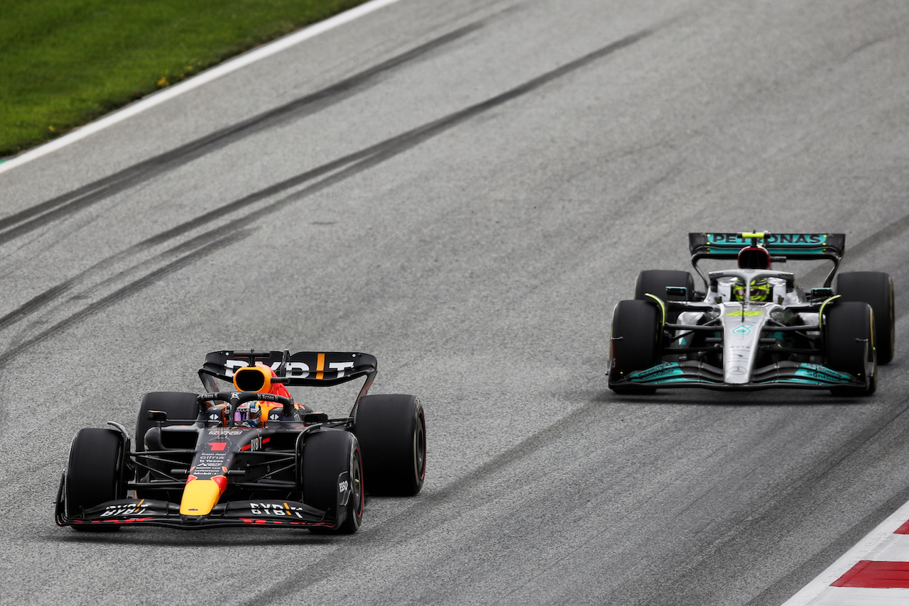 GP AUSTRIA, Max Verstappen (NLD) Red Bull Racing RB18.
10.07.2022. Formula 1 World Championship, Rd 11, Austrian Grand Prix, Spielberg, Austria, Gara Day.
 - www.xpbimages.com, EMail: requests@xpbimages.com © Copyright: Coates / XPB Images