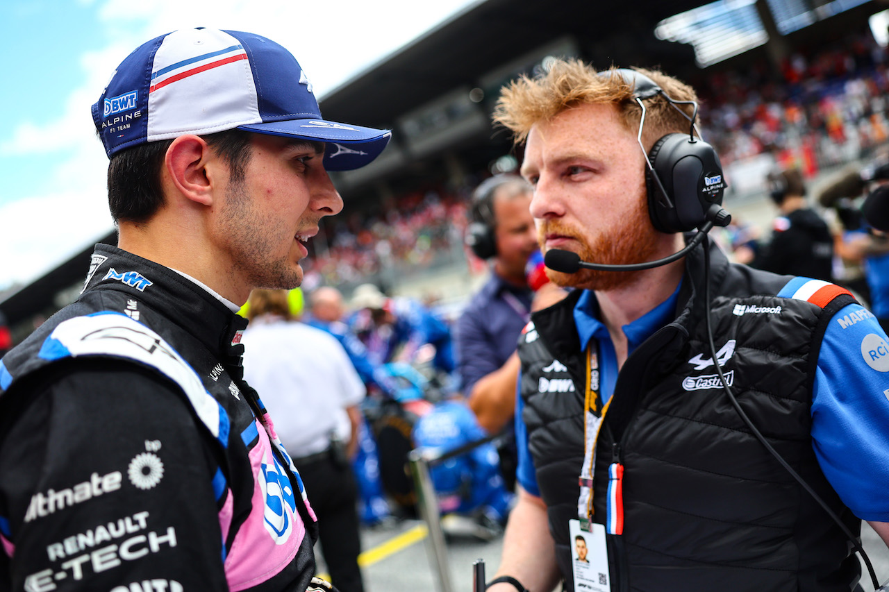 GP AUSTRIA, Esteban Ocon (FRA), Alpine F1 Team 
10.07.2022. Formula 1 World Championship, Rd 11, Austrian Grand Prix, Spielberg, Austria, Gara Day.
- www.xpbimages.com, EMail: requests@xpbimages.com ¬© Copyright: Charniaux / XPB Images