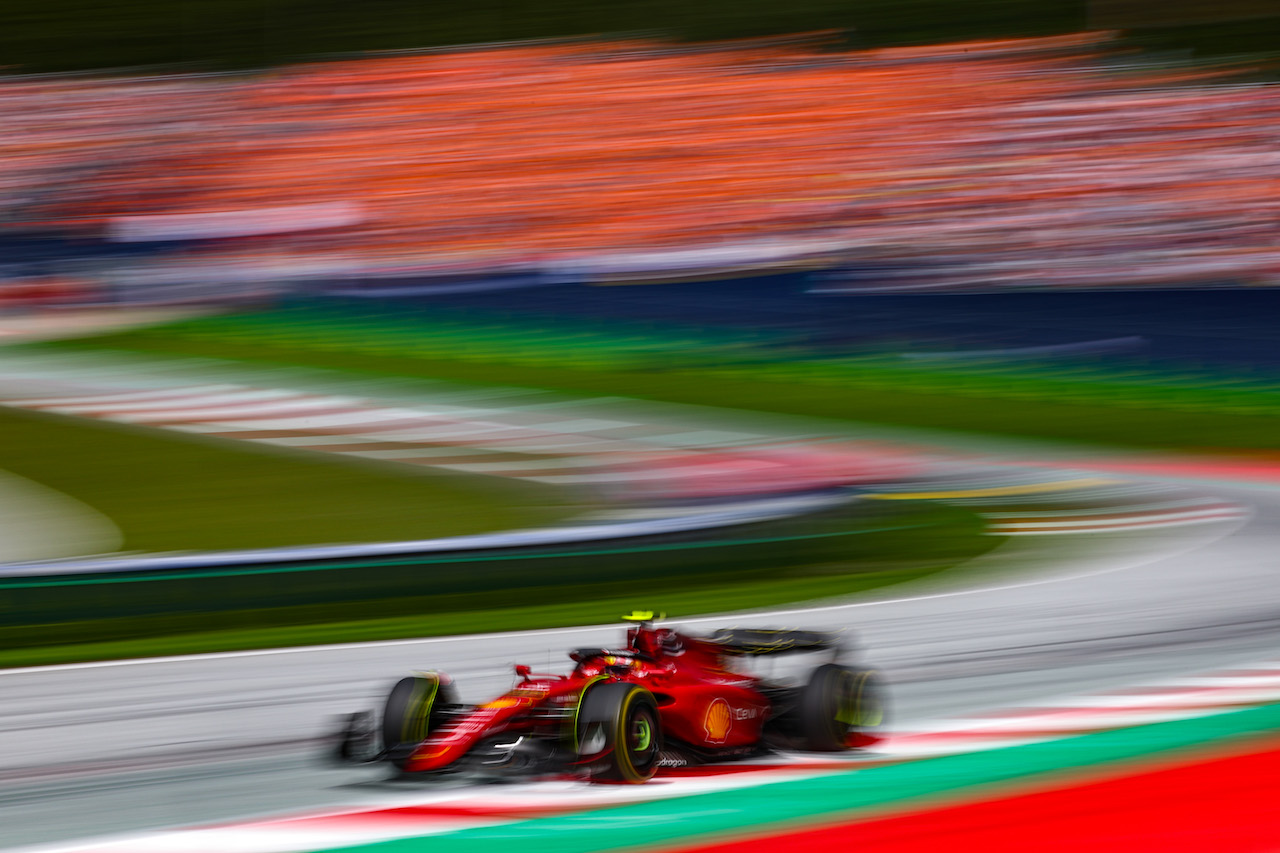 GP AUSTRIA, Carlos Sainz Jr (ESP), Ferrari 
10.07.2022. Formula 1 World Championship, Rd 11, Austrian Grand Prix, Spielberg, Austria, Gara Day.
- www.xpbimages.com, EMail: requests@xpbimages.com © Copyright: Charniaux / XPB Images