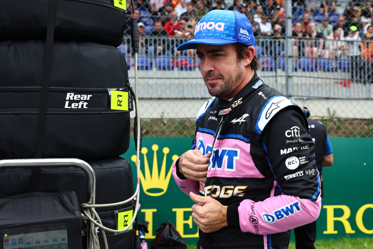 GP AUSTRIA, Fernando Alonso (ESP) Alpine F1 Team.
10.07.2022. Formula 1 World Championship, Rd 11, Austrian Grand Prix, Spielberg, Austria, Gara Day.
- www.xpbimages.com, EMail: requests@xpbimages.com ¬© Copyright: Batchelor / XPB Images