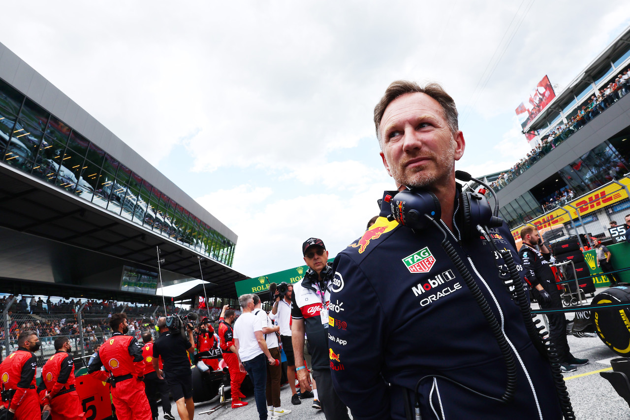 GP AUSTRIA, Christian Horner (GBR) Red Bull Racing Team Principal.
10.07.2022. Formula 1 World Championship, Rd 11, Austrian Grand Prix, Spielberg, Austria, Gara Day.
- www.xpbimages.com, EMail: requests@xpbimages.com ¬© Copyright: Batchelor / XPB Images