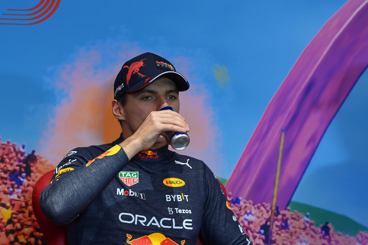 GP AUSTRIA, Max Verstappen (NLD) Red Bull Racing in the post race FIA Press Conference.
10.07.2022. Formula 1 World Championship, Rd 11, Austrian Grand Prix, Spielberg, Austria, Gara Day.
- www.xpbimages.com, EMail: requests@xpbimages.com © Copyright: XPB Images