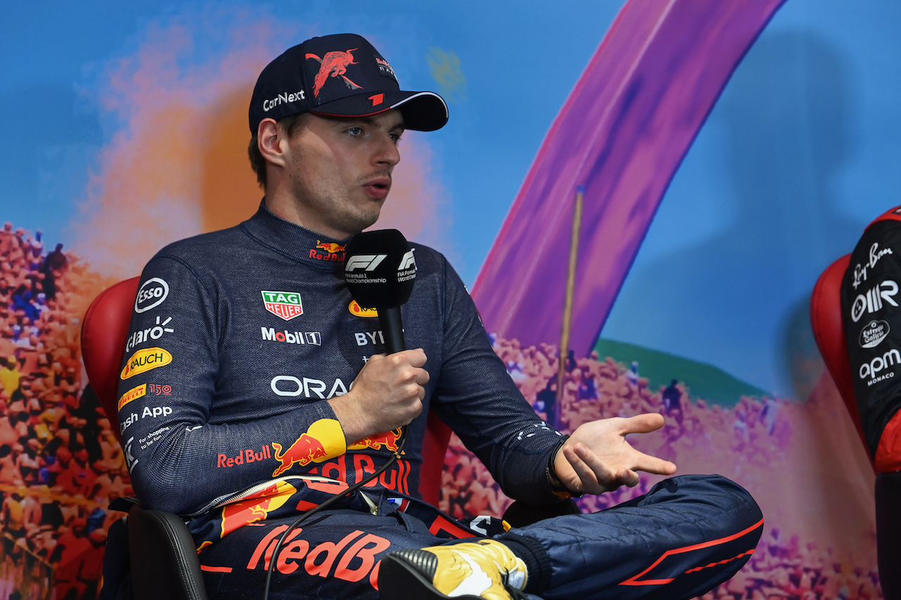 GP AUSTRIA, Max Verstappen (NLD) Red Bull Racing in the post race FIA Press Conference.
10.07.2022. Formula 1 World Championship, Rd 11, Austrian Grand Prix, Spielberg, Austria, Gara Day.
- www.xpbimages.com, EMail: requests@xpbimages.com © Copyright: XPB Images