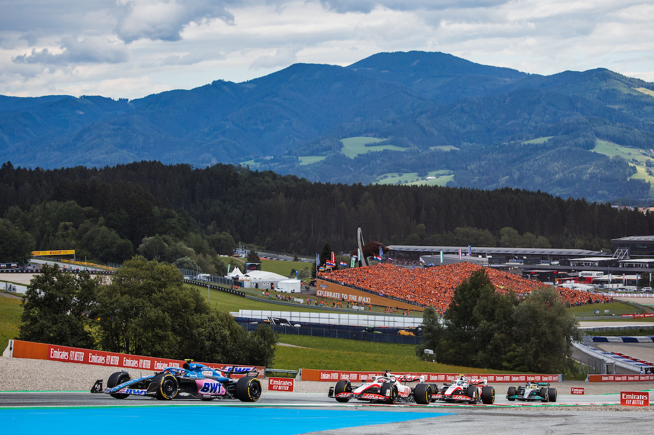GP AUSTRIA, Esteban Ocon (FRA) Alpine F1 Team A522.
10.07.2022. Formula 1 World Championship, Rd 11, Austrian Grand Prix, Spielberg, Austria, Gara Day.
- www.xpbimages.com, EMail: requests@xpbimages.com © Copyright: Bearne / XPB Images