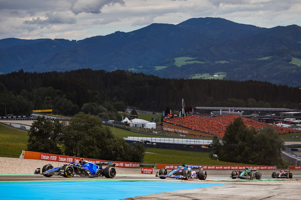 GP AUSTRIA, Nicholas Latifi (CDN) Williams Racing FW44.
10.07.2022. Formula 1 World Championship, Rd 11, Austrian Grand Prix, Spielberg, Austria, Gara Day.
- www.xpbimages.com, EMail: requests@xpbimages.com © Copyright: Bearne / XPB Images