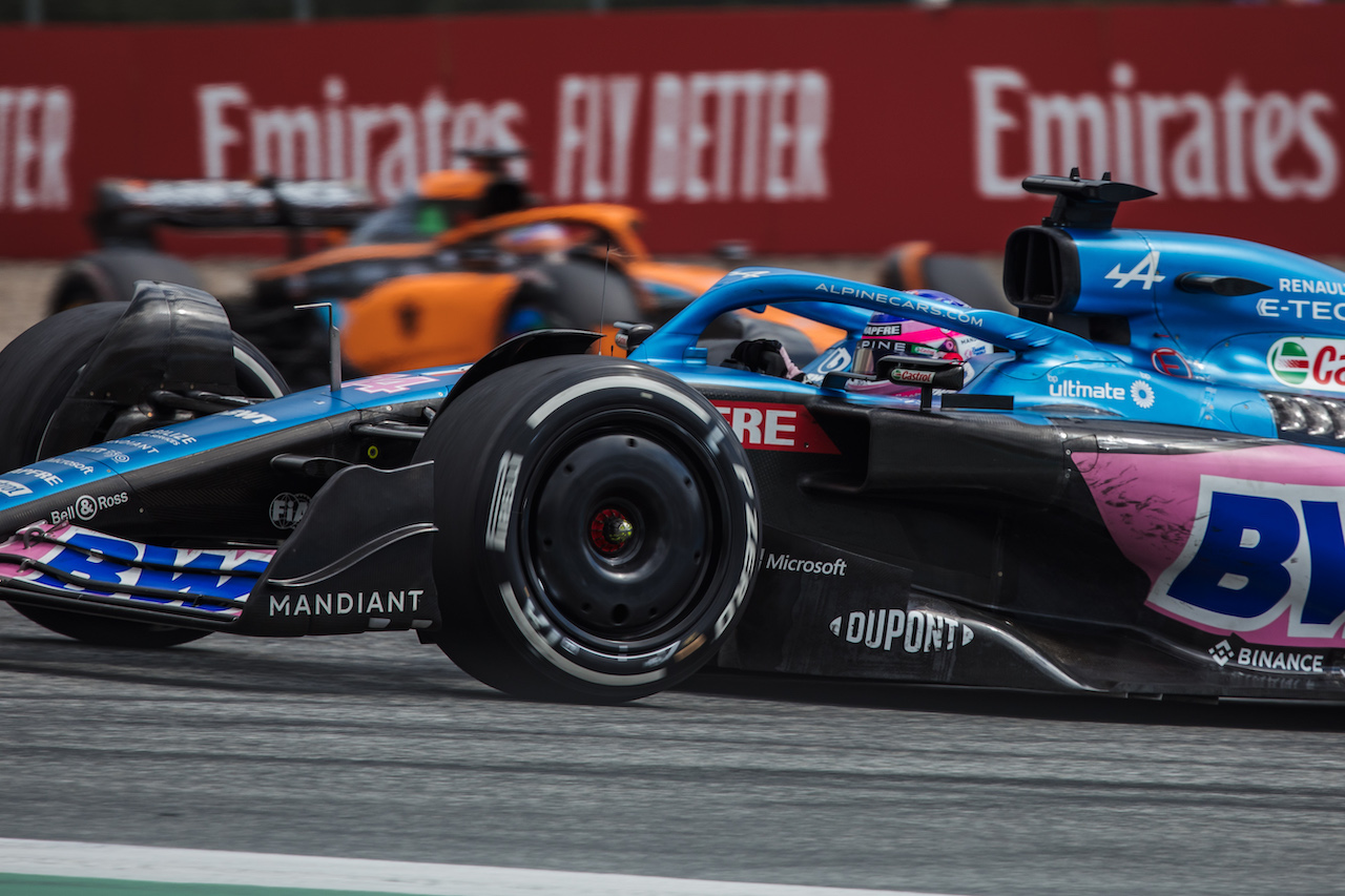 GP AUSTRIA, Fernando Alonso (ESP) Alpine F1 Team A522.
10.07.2022. Formula 1 World Championship, Rd 11, Austrian Grand Prix, Spielberg, Austria, Gara Day.
- www.xpbimages.com, EMail: requests@xpbimages.com © Copyright: Bearne / XPB Images