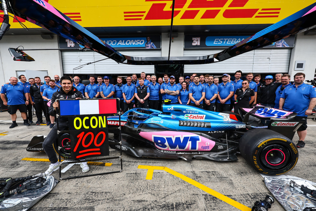 GP AUSTRIA, Esteban Ocon (FRA), Alpine F1 Team 100th race
10.07.2022. Formula 1 World Championship, Rd 11, Austrian Grand Prix, Spielberg, Austria, Gara Day.
- www.xpbimages.com, EMail: requests@xpbimages.com © Copyright: Charniaux / XPB Images