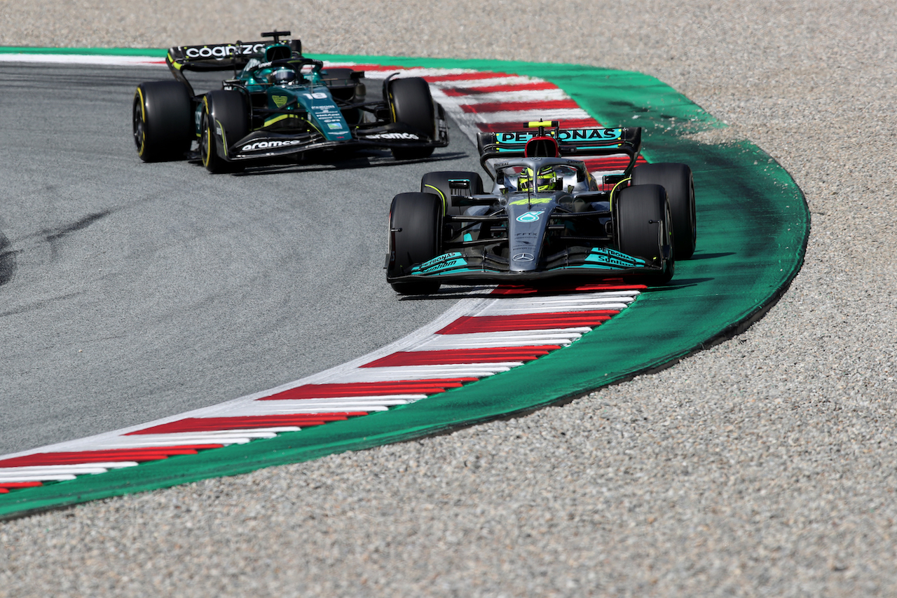 GP AUSTRIA, Lewis Hamilton (GBR) Mercedes AMG F1 W13.
10.07.2022. Formula 1 World Championship, Rd 11, Austrian Grand Prix, Spielberg, Austria, Gara Day.
 - www.xpbimages.com, EMail: requests@xpbimages.com © Copyright: Coates / XPB Images