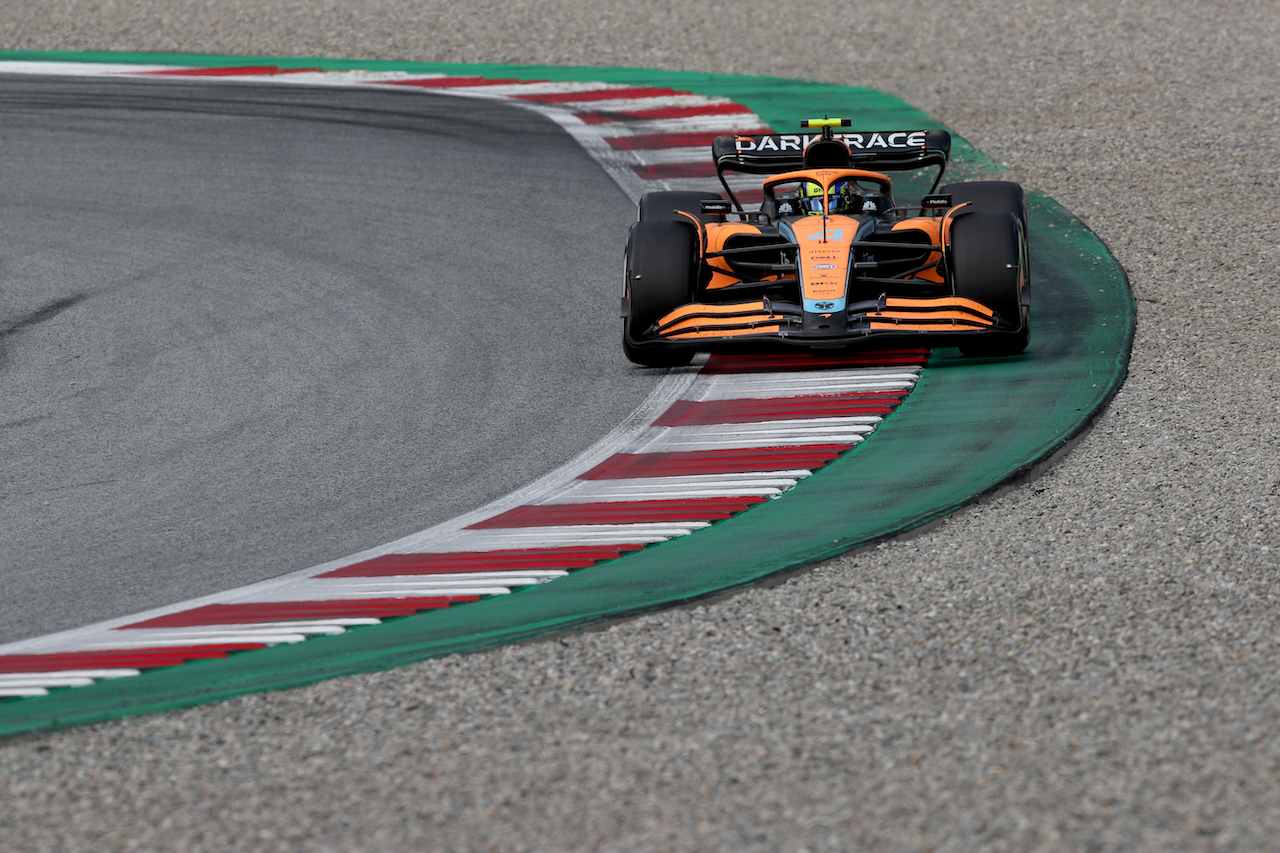GP AUSTRIA, Lando Norris (GBR) McLaren MCL36.
10.07.2022. Formula 1 World Championship, Rd 11, Austrian Grand Prix, Spielberg, Austria, Gara Day.
 - www.xpbimages.com, EMail: requests@xpbimages.com © Copyright: Coates / XPB Images