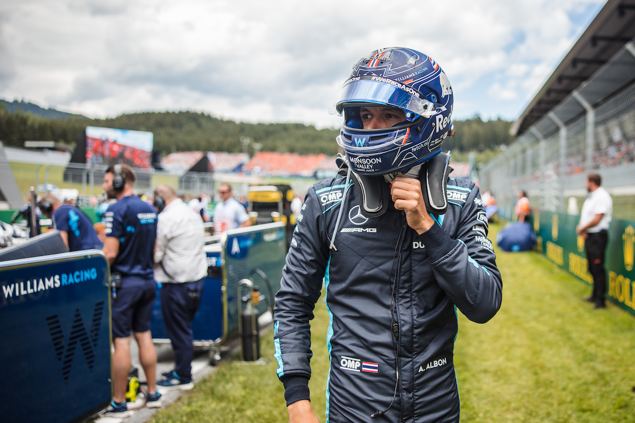 GP AUSTRIA, Alexander Albon (THA) Williams Racing on the grid.
10.07.2022. Formula 1 World Championship, Rd 11, Austrian Grand Prix, Spielberg, Austria, Gara Day.
- www.xpbimages.com, EMail: requests@xpbimages.com © Copyright: Bearne / XPB Images