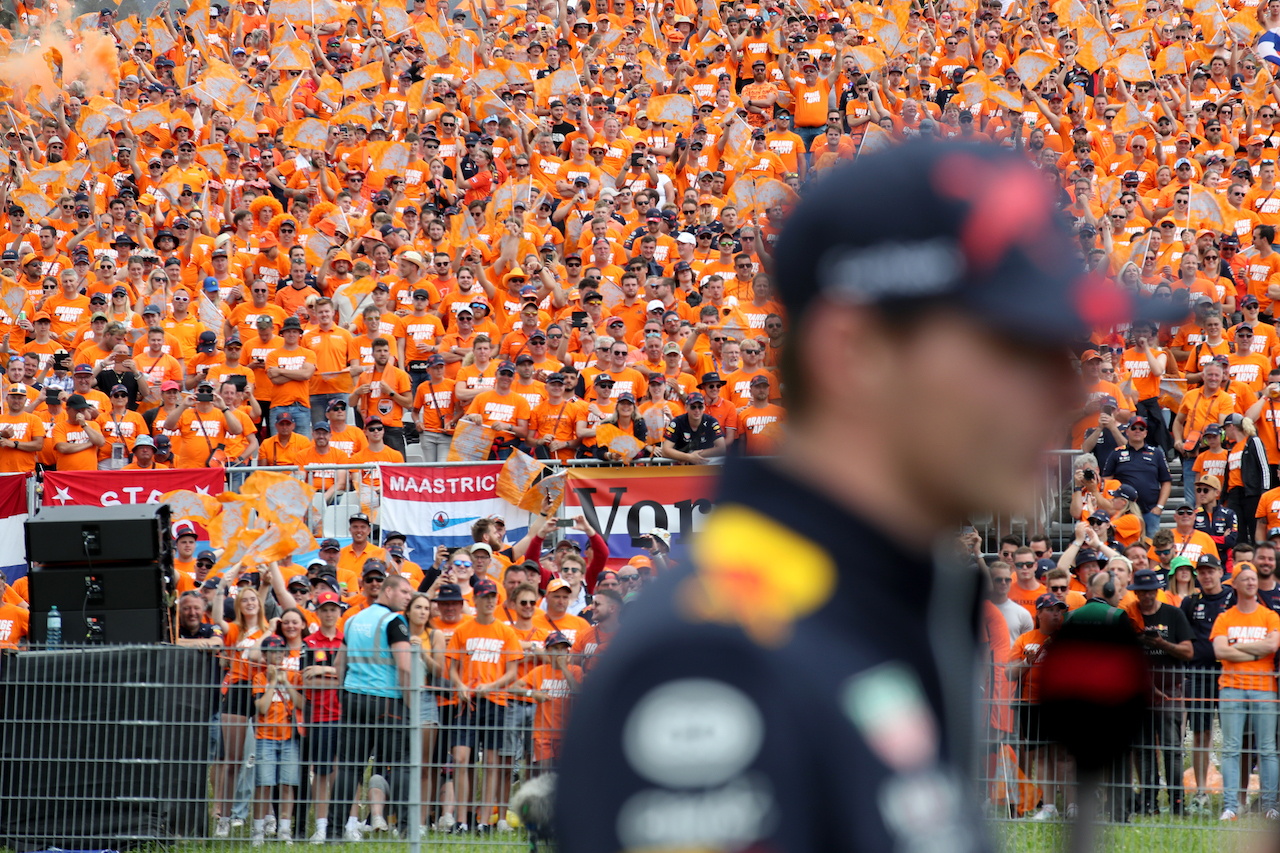 GP AUSTRIA, Max Verstappen (NLD) Red Bull Racing on the drivers parade.
10.07.2022. Formula 1 World Championship, Rd 11, Austrian Grand Prix, Spielberg, Austria, Gara Day.
 - www.xpbimages.com, EMail: requests@xpbimages.com © Copyright: Coates / XPB Images