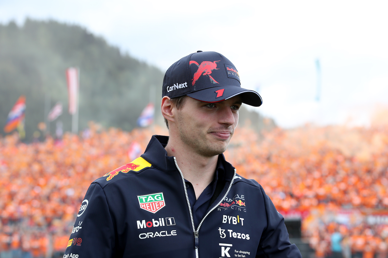 GP AUSTRIA, Max Verstappen (NLD) Red Bull Racing on the drivers parade.
10.07.2022. Formula 1 World Championship, Rd 11, Austrian Grand Prix, Spielberg, Austria, Gara Day.
 - www.xpbimages.com, EMail: requests@xpbimages.com © Copyright: Coates / XPB Images