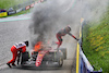 GP AUSTRIA, Carlos Sainz Jr (ESP) retired from the race with his Ferrari F1-75 on fire.
10.07.2022. Formula 1 World Championship, Rd 11, Austrian Grand Prix, Spielberg, Austria, Gara Day.
 - www.xpbimages.com, EMail: requests@xpbimages.com © Copyright: Coates / XPB Images