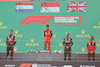 GP AUSTRIA, 1st place Charles Leclerc (MON) Ferrari F1-75 with 2nd place Max Verstappen (NLD) Red Bull Racing RB18, 3rd place Lewis Hamilton (GBR) Mercedes AMG F1 W13 e 
Laurent Mekies (FRA) Ferrari Sporting Director.
10.07.2022. Formula 1 World Championship, Rd 11, Austrian Grand Prix, Spielberg, Austria, Gara Day.
- www.xpbimages.com, EMail: requests@xpbimages.com ¬© Copyright: Batchelor / XPB Images