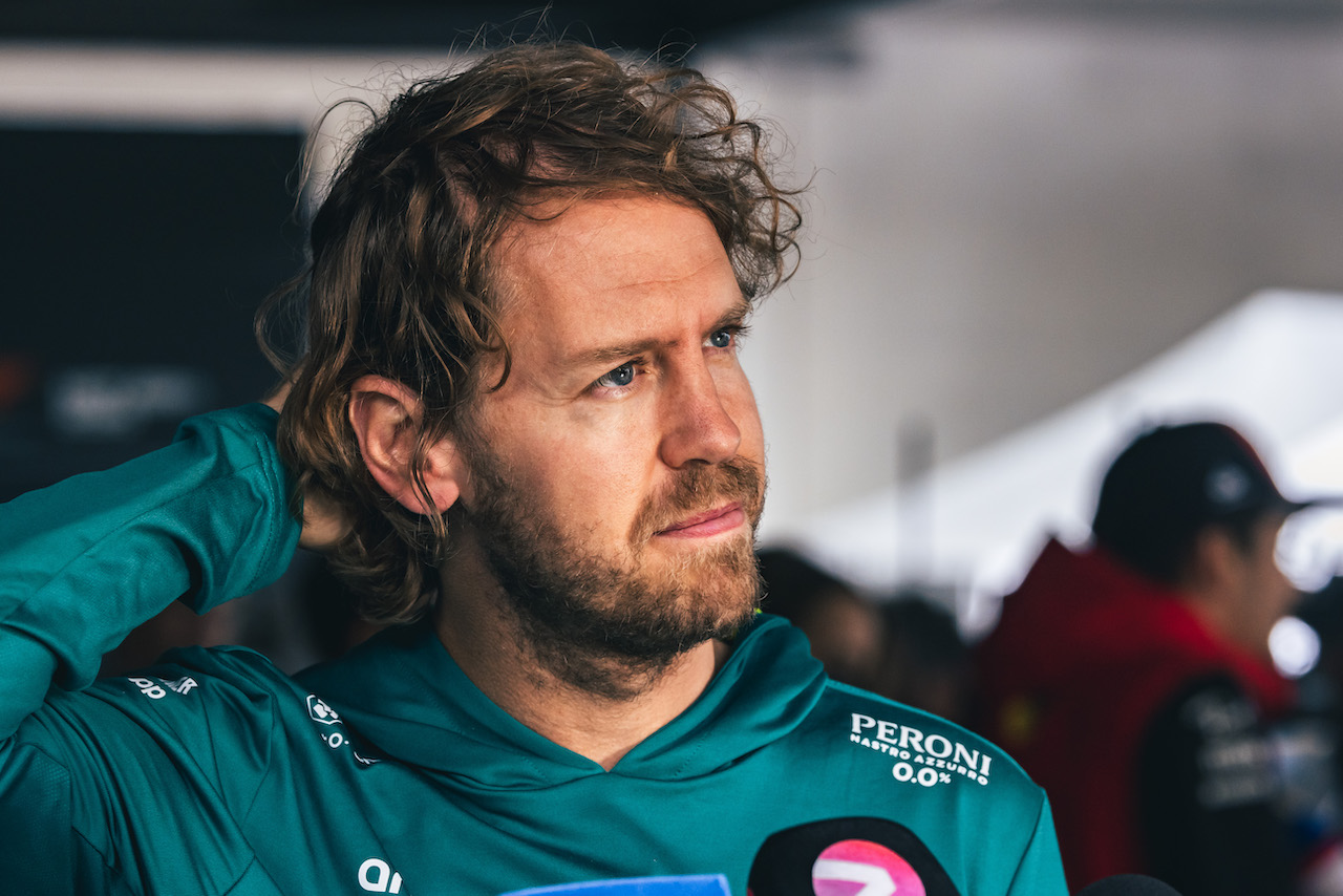 GP AUSTRIA, Sebastian Vettel (GER) Aston Martin F1 Team.
07.07.2022. Formula 1 World Championship, Rd 11, Austrian Grand Prix, Spielberg, Austria, Preparation Day.
- www.xpbimages.com, EMail: requests@xpbimages.com © Copyright: Bearne / XPB Images