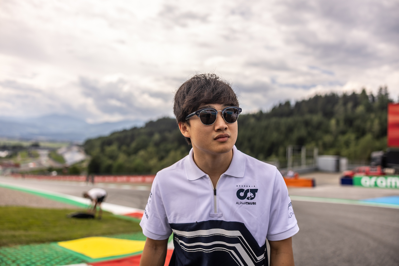 GP AUSTRIA, Yuki Tsunoda (JPN) AlphaTaur walks the circuit.
07.07.2022. Formula 1 World Championship, Rd 11, Austrian Grand Prix, Spielberg, Austria, Preparation Day.
- www.xpbimages.com, EMail: requests@xpbimages.com © Copyright: Bearne / XPB Images