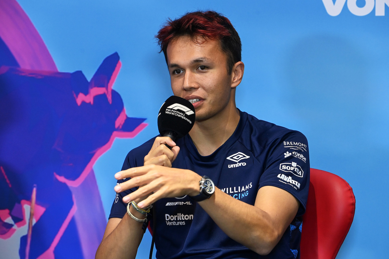 GP AUSTRIA, Alexander Albon (THA) Williams Racing in the FIA Press Conference.
07.07.2022. Formula 1 World Championship, Rd 11, Austrian Grand Prix, Spielberg, Austria, Preparation Day.
- www.xpbimages.com, EMail: requests@xpbimages.com © Copyright: XPB Images