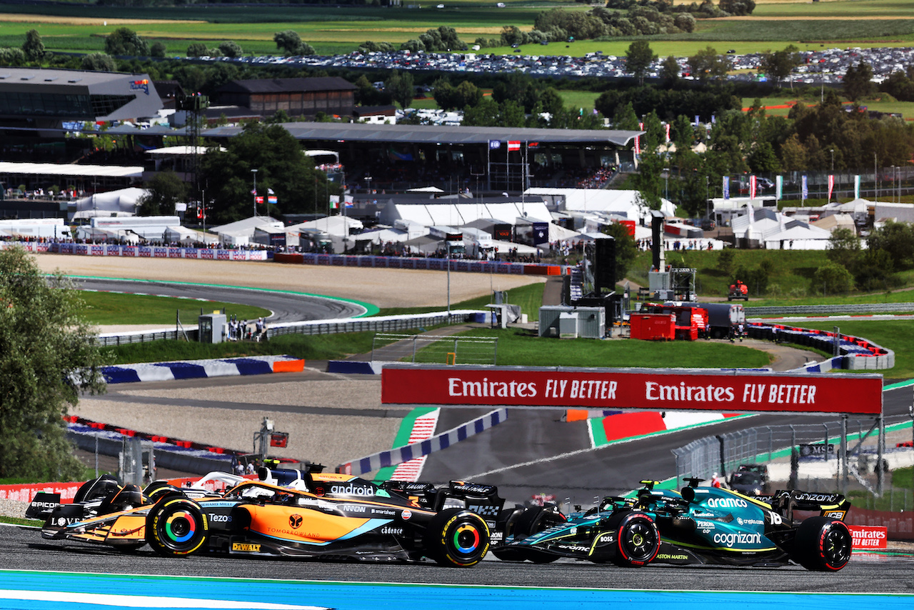 GP AUSTRIA, Daniel Ricciardo (AUS) McLaren MCL36 at the partenza.
09.07.2022. Formula 1 World Championship, Rd 11, Austrian Grand Prix, Spielberg, Austria, Sprint Day.
- www.xpbimages.com, EMail: requests@xpbimages.com © Copyright: Batchelor / XPB Images