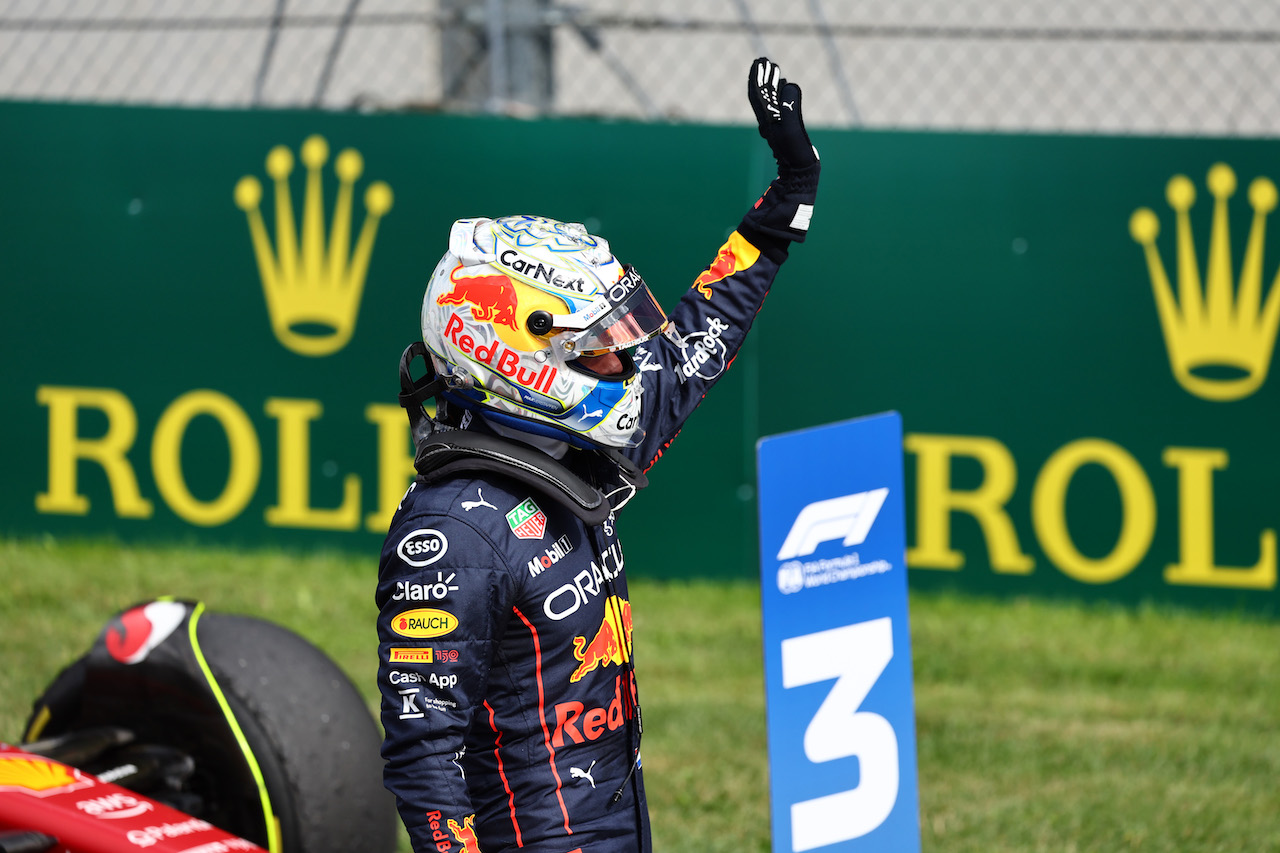 GP AUSTRIA, 1st for Max Verstappen (NLD) Red Bull Racing RB18.
09.07.2022. Formula 1 World Championship, Rd 11, Austrian Grand Prix, Spielberg, Austria, Sprint Day.
- www.xpbimages.com, EMail: requests@xpbimages.com © Copyright: Batchelor / XPB Images