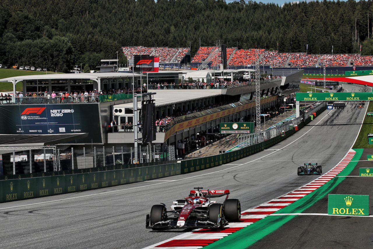 GP AUSTRIA, Valtteri Bottas (FIN) Alfa Romeo F1 Team C42.
09.07.2022. Formula 1 World Championship, Rd 11, Austrian Grand Prix, Spielberg, Austria, Sprint Day.
 - www.xpbimages.com, EMail: requests@xpbimages.com © Copyright: Coates / XPB Images