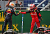 GP AUSTRIA, (L to R): Max Verstappen (NLD) Red Bull Racing celebrates in parc ferme finishing first in sprint with second placed Charles Leclerc (MON) Ferrari.
09.07.2022. Formula 1 World Championship, Rd 11, Austrian Grand Prix, Spielberg, Austria, Sprint Day.
 - www.xpbimages.com, EMail: requests@xpbimages.com © Copyright: Coates / XPB Images