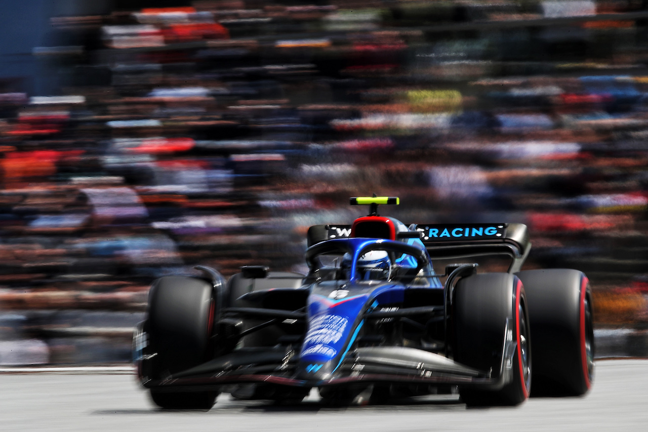 GP AUSTRIA, Nicholas Latifi (CDN) Williams Racing FW44.
08.07.2022. Formula 1 World Championship, Rd 11, Austrian Grand Prix, Spielberg, Austria, Qualifiche Day.
 - www.xpbimages.com, EMail: requests@xpbimages.com © Copyright: Coates / XPB Images