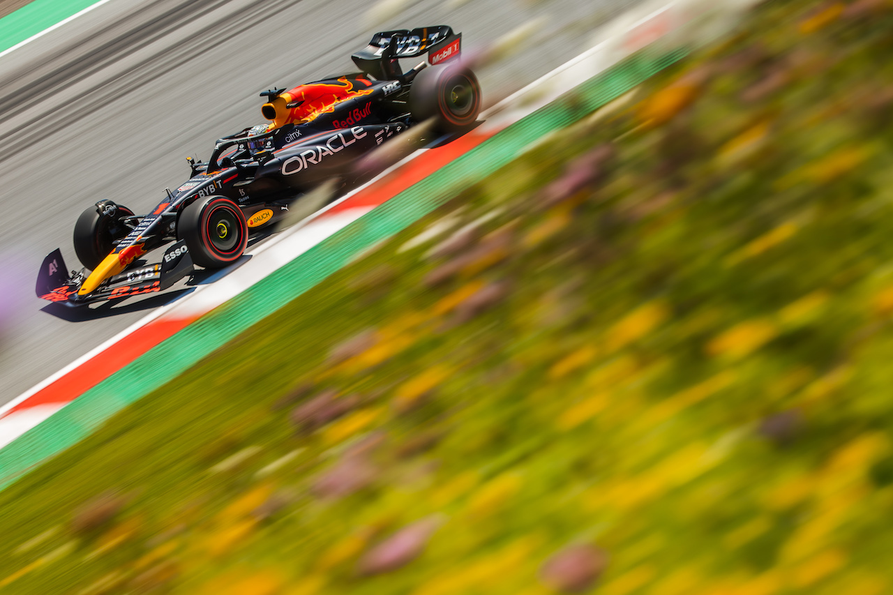 GP AUSTRIA, Max Verstappen (NLD) Red Bull Racing RB18.
08.07.2022. Formula 1 World Championship, Rd 11, Austrian Grand Prix, Spielberg, Austria, Qualifiche Day.
- www.xpbimages.com, EMail: requests@xpbimages.com © Copyright: Bearne / XPB Images