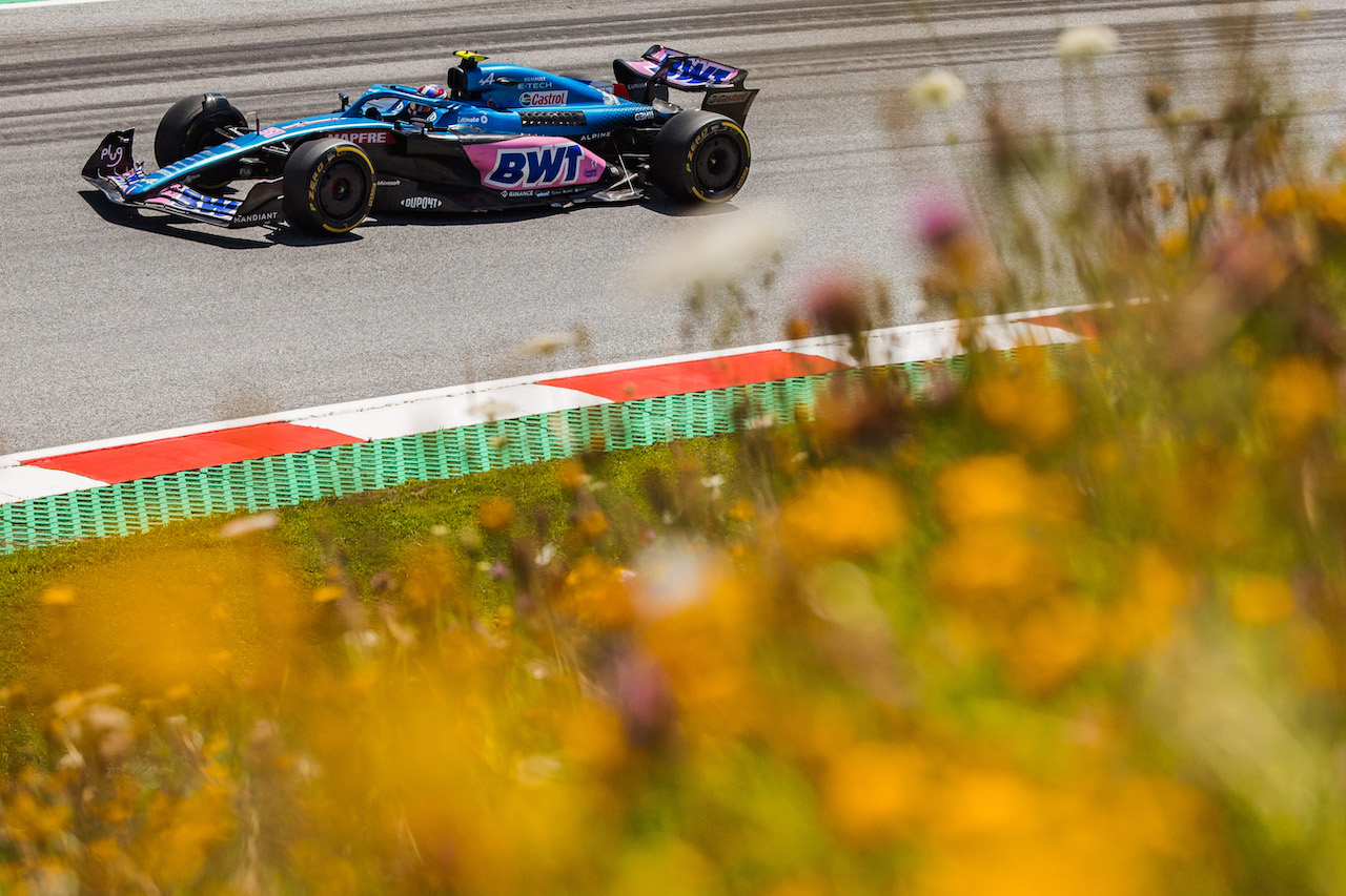 GP AUSTRIA, Esteban Ocon (FRA) Alpine F1 Team A522.
08.07.2022. Formula 1 World Championship, Rd 11, Austrian Grand Prix, Spielberg, Austria, Qualifiche Day.
- www.xpbimages.com, EMail: requests@xpbimages.com © Copyright: Bearne / XPB Images