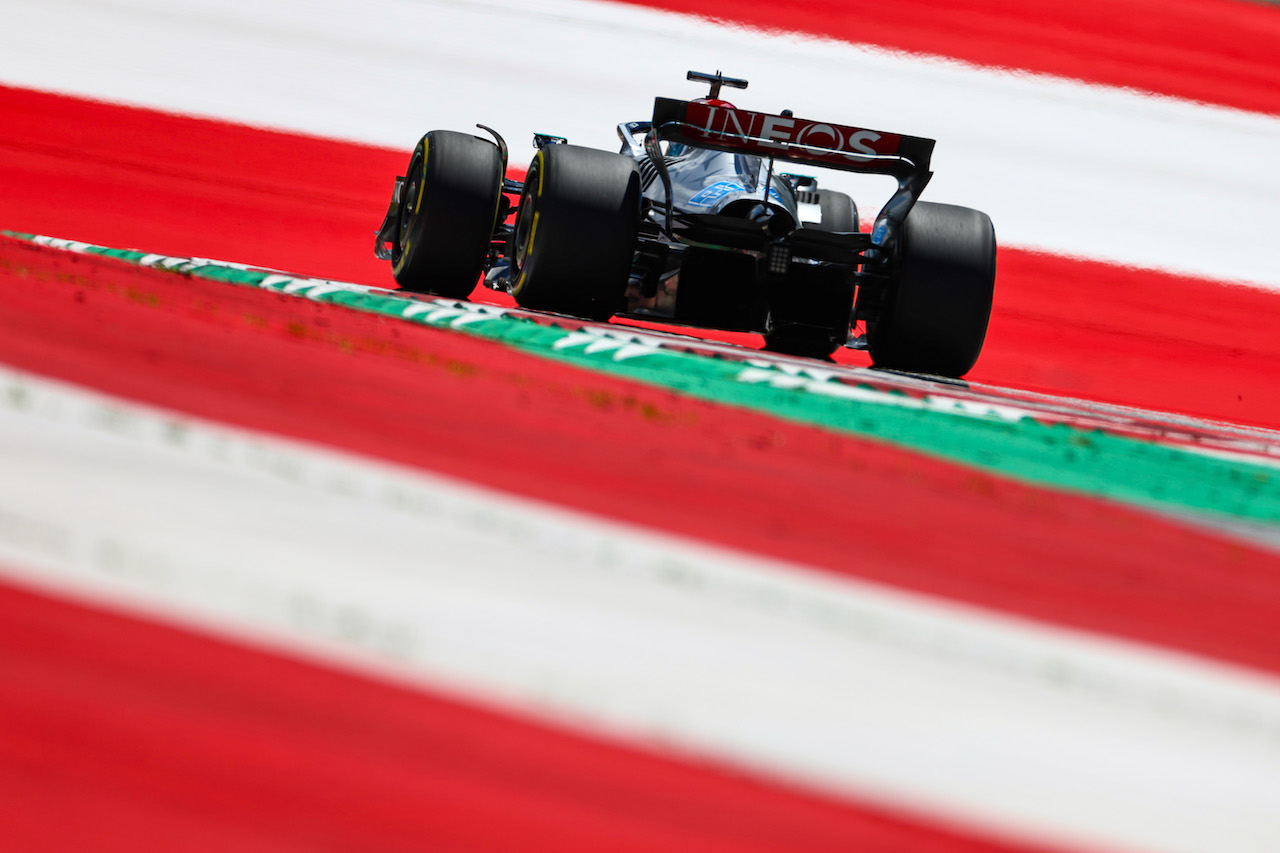 GP AUSTRIA, George Russell (GBR), Mercedes AMG F1 
08.07.2022. Formula 1 World Championship, Rd 11, Austrian Grand Prix, Spielberg, Austria, Qualifiche Day.
- www.xpbimages.com, EMail: requests@xpbimages.com © Copyright: Charniaux / XPB Images