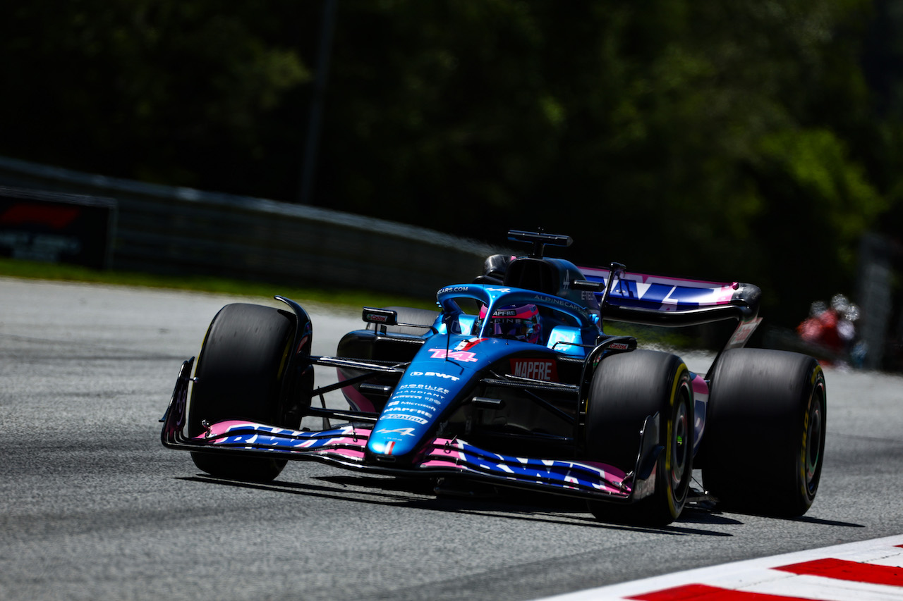 GP AUSTRIA, Fernando Alonso (ESP), Alpine F1 Team 
08.07.2022. Formula 1 World Championship, Rd 11, Austrian Grand Prix, Spielberg, Austria, Qualifiche Day.
- www.xpbimages.com, EMail: requests@xpbimages.com ¬© Copyright: Charniaux / XPB Images